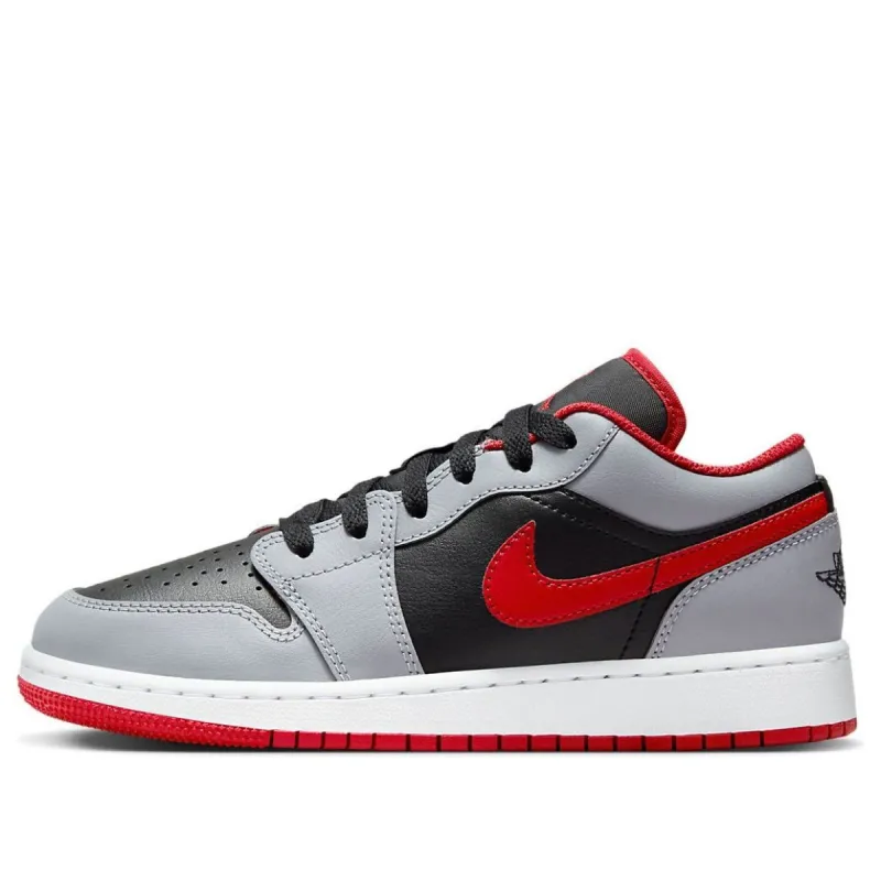 (GS) Air Jordan 1 'Cement Grey White Fire Red' 553560-060 sold by KicksCrew