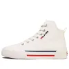 (WMNS) ANTA High Top Canvas Shoes 'Ivory Red' 122118665-1 sold by KicksCrew