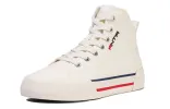 (WMNS) ANTA High Top Canvas Shoes 'Ivory Red' 122118665-1 sold by KicksCrew