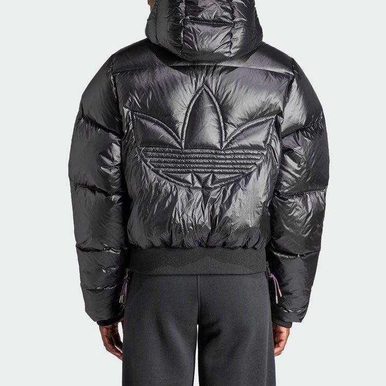 (WMNS) adidas Short Premium Puffer Jacket 'Black' IR7120 sold by KicksCrew product image thumbnail 3