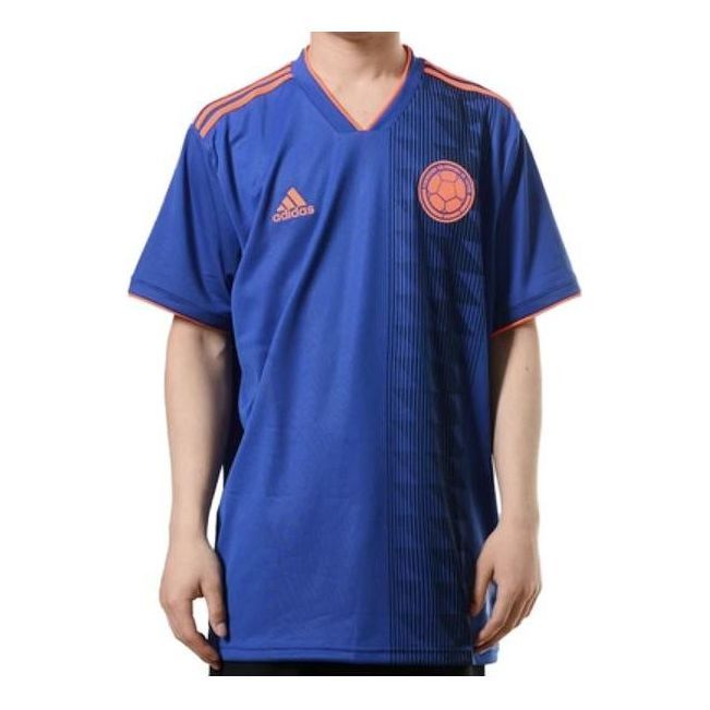 Adidas Soccer Colombia Away Jersey 'Royal Blue Orange' CW1562 sold by KicksCrew