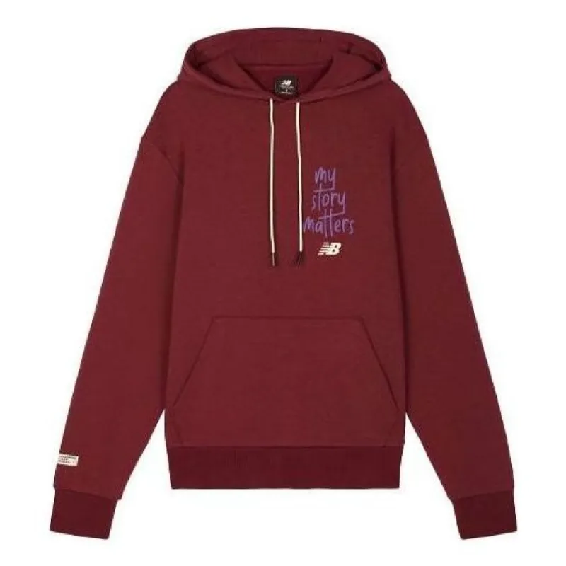 New Balance My Story Matters Hoodie 'Red Purple' MT11574-NBY sold by KicksCrew