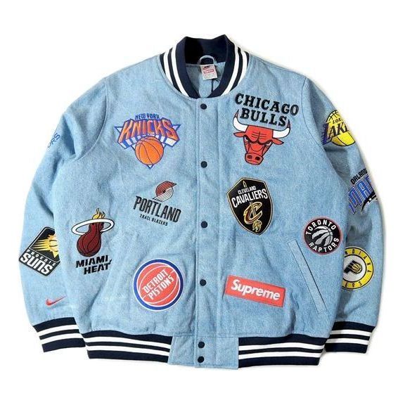 Supreme x Nike x NBA Teams Warm-Up Jacket 'Teal Multi-Color' SUP-SS18-772 sold by KicksCrew