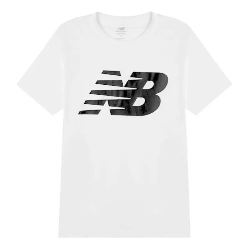 New Balance Classic Flying Graphic Tee 'White Black' MT03919-WT sold by KicksCrew