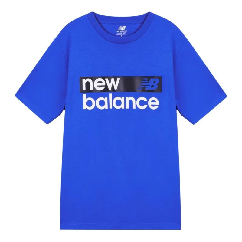 New Balance Classic Core Graphic Short Sleeve T-shirt 'Blue White' MT03917-CO sold by KicksCrew