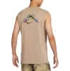Nike Dri-FIT Graphic Running Tank Asia Sizing 'Khaki' FZ8053-247 sold by KicksCrew