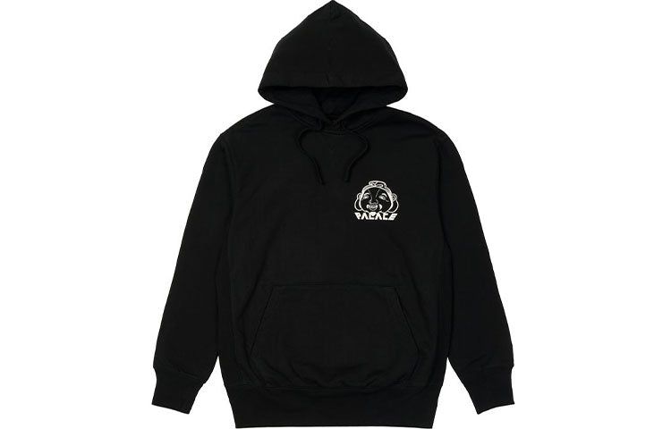 Palace X Evisu FW21 Tri-Godhead Hoodie 'Black' P21EVHD001 sold by KicksCrew product image thumbnail 2