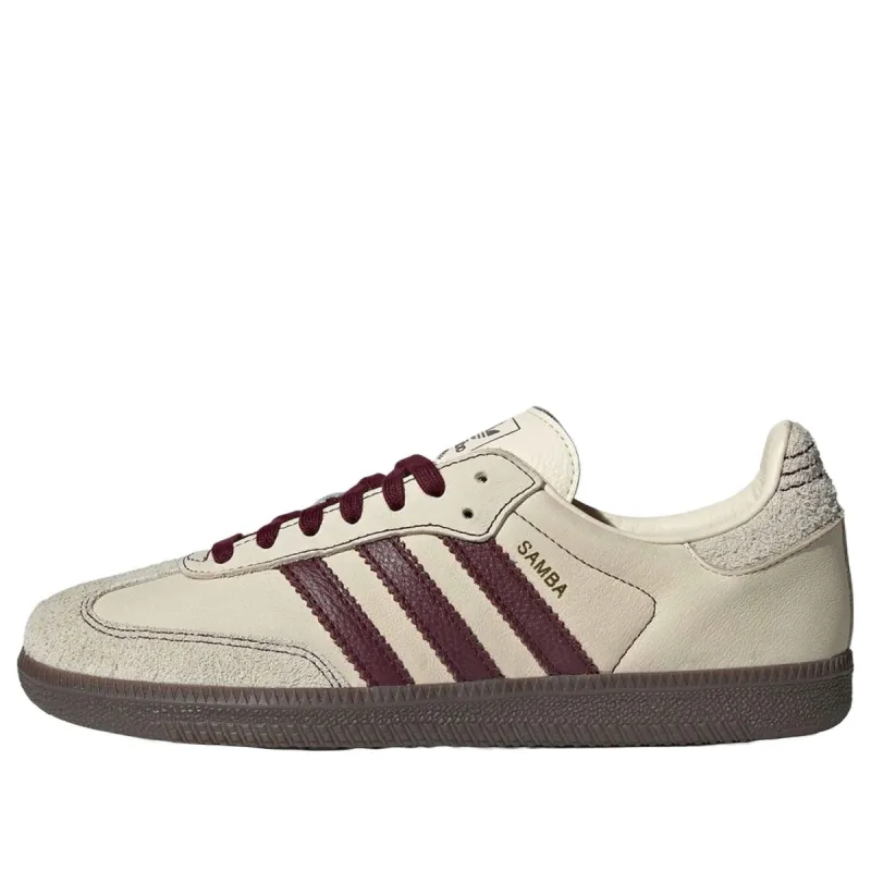 (WMNS) adidas Samba OG 'Wonder White Maroon' IG1987 sold by KicksCrew