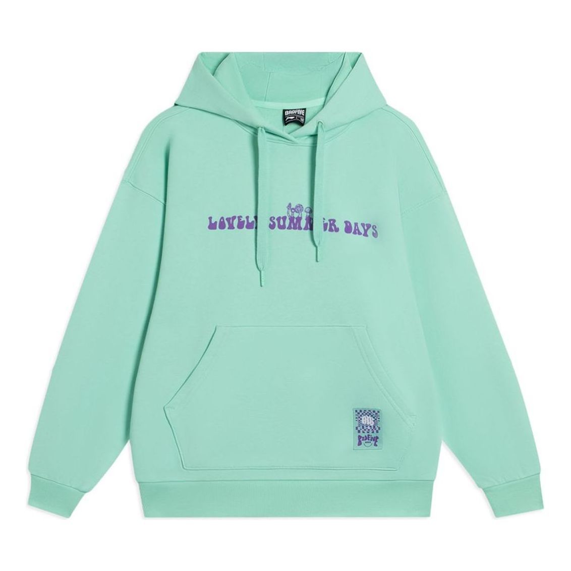 (WMNS) Li-Ning BadFive Graphic Hoodie 'Mint Green' AWDS646-3 sold by KicksCrew