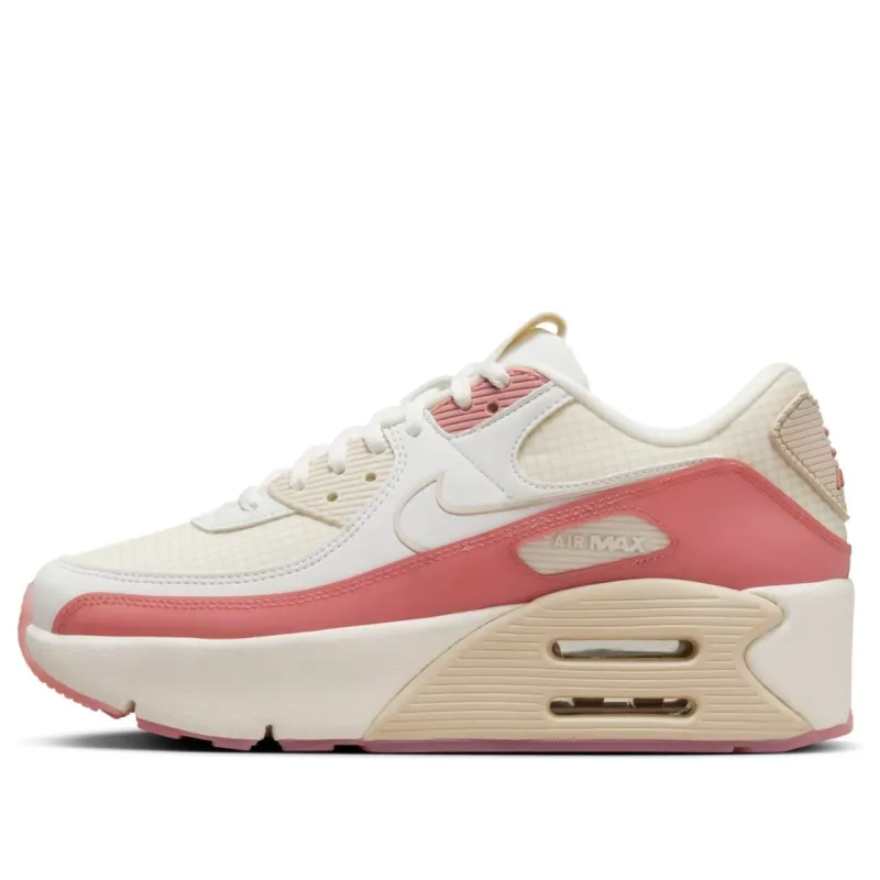 (WMNS) Nike Air Max 90 LV8 'Sail Light Brown Red' HF0782-101 sold by KicksCrew
