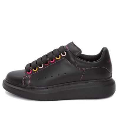 (WMNS) Alexander McQueen Oversized Sneaker 'Black Rainbow' 553770WHZ4S1312 sold by KicksCrew