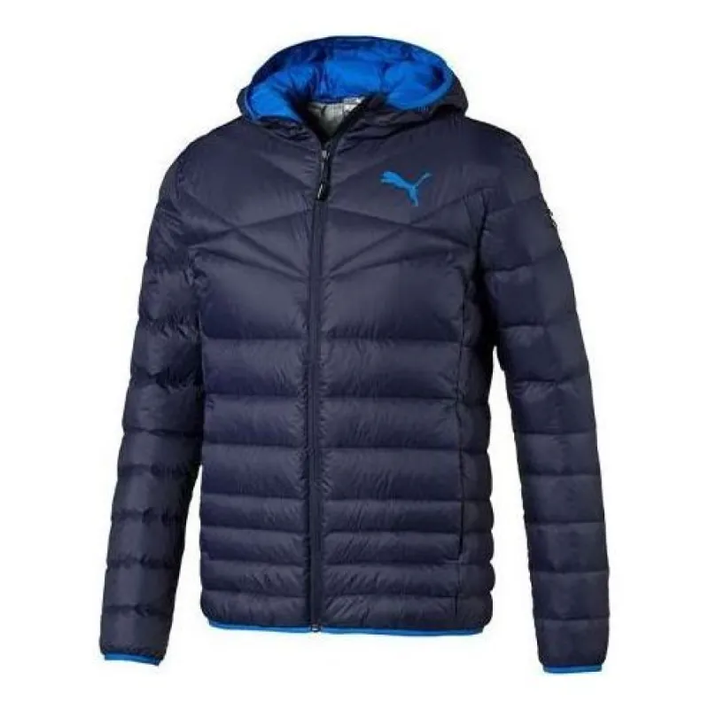 Puma Active Down Jacket 'Black Blue' 590350-06 sold by KicksCrew