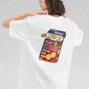 Skechers Graphic Tee 'White Black Red' L223U057-0019 sold by KicksCrew
