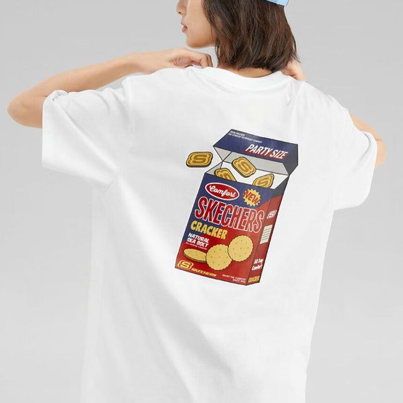 Skechers Graphic Tee 'White Black Red' L223U057-0019 sold by KicksCrew product image thumbnail 4