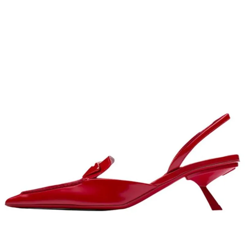 (WMNS) PRADA Brushed Leather Slingback Pumps 'Red' 1D896M_055_F0D56_F_055 sold by KicksCrew