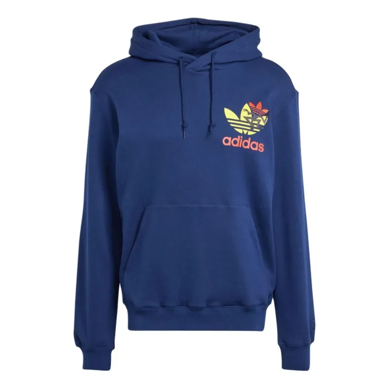 adidas Trefoil Hoodie 'Dark Blue' IM9682 sold by KicksCrew