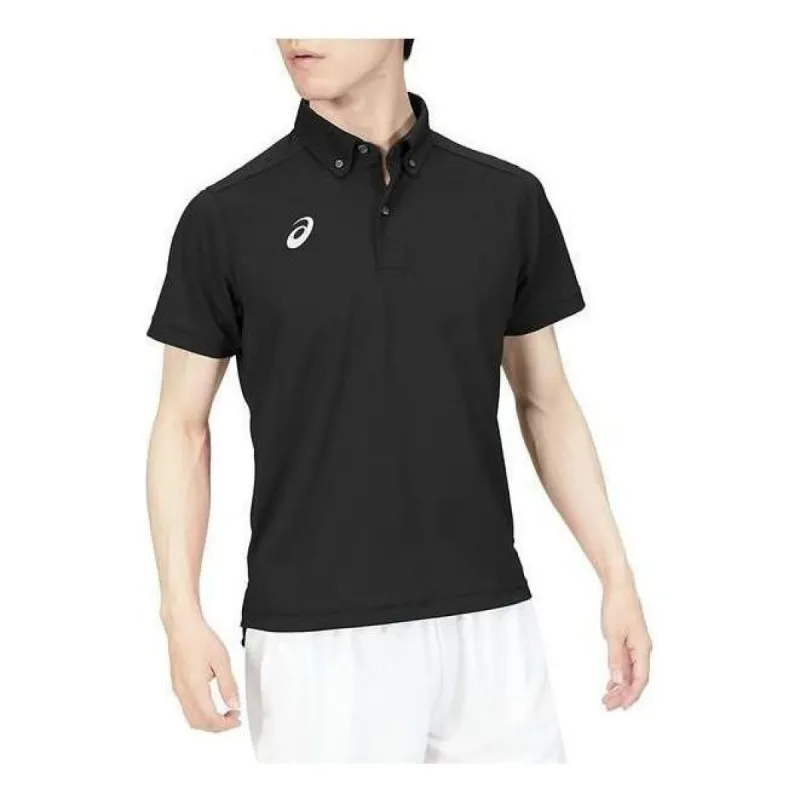 Asics Short Sleeve Polo Shirt 'Black' 2031D920-001 sold by KicksCrew