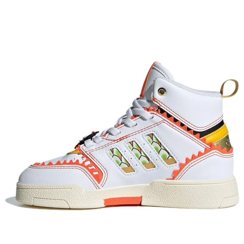 (GS) adidas Originals Drop Step EL C 'White Orange' IF9367 sold by KicksCrew