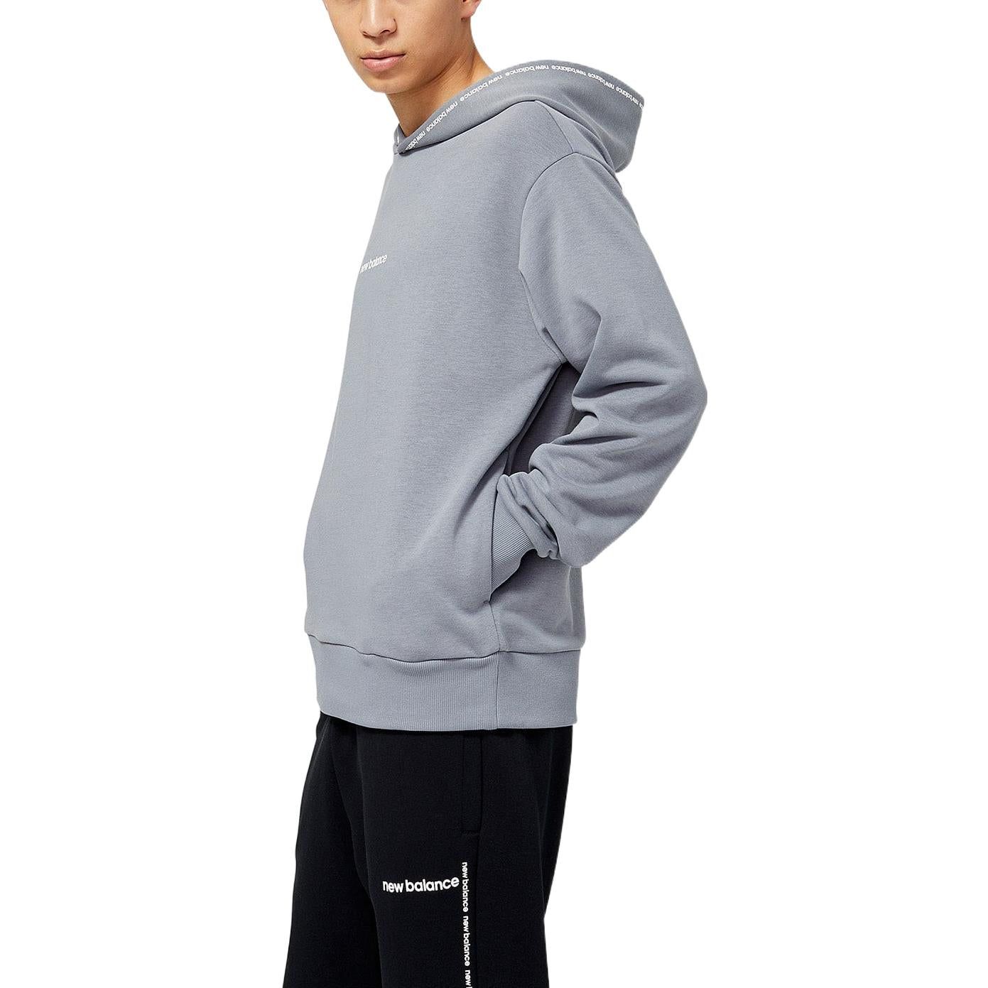 New Balance Essentials Magnify Linear Graphic Hoodie 'Gunmetal' MT23516-GNM sold by KicksCrew product image thumbnail 5