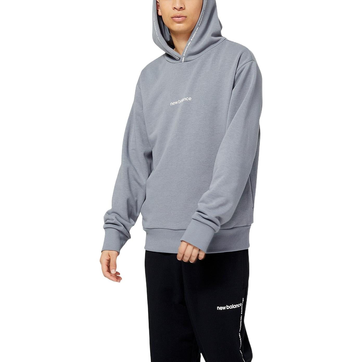 New Balance Essentials Magnify Linear Graphic Hoodie 'Gunmetal' MT23516-GNM sold by KicksCrew product image thumbnail 3