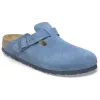 Birkenstock Boston Soft Footbed Suede Leather Narrow Fit Shoes 'Elemental Blue' 1027711 sold by KicksCrew