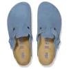 Birkenstock Boston Soft Footbed Suede Leather Narrow Fit Shoes 'Elemental Blue' 1027711 sold by KicksCrew