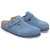 Birkenstock Boston Soft Footbed Suede Leather Narrow Fit Shoes 'Elemental Blue' 1027711 sold by KicksCrew