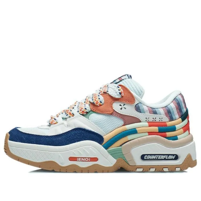 (WMNS) Li-Ning Counterflow The One 'White Blue Orange' AGCR438-1 sold by KicksCrew