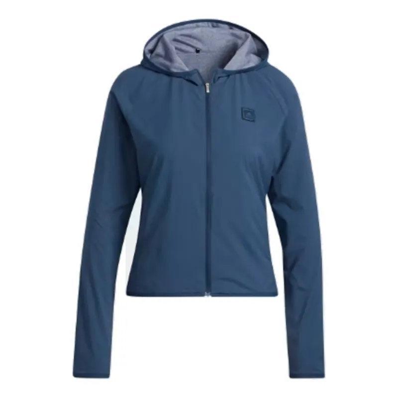 (WMNS) adidas WIND.RDY Lined Golf Hoodie 'Blue' HG6927 sold by KicksCrew