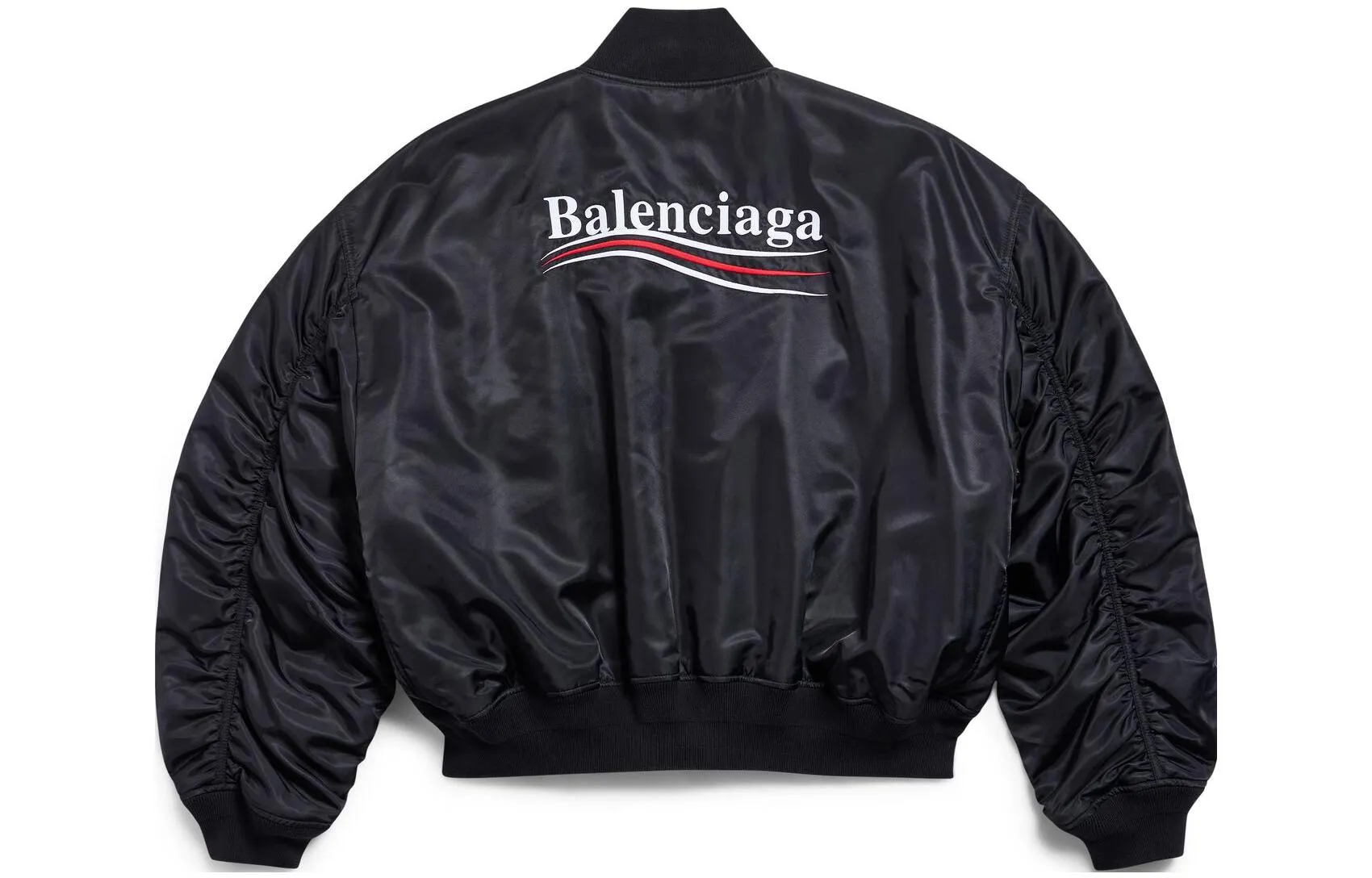 (WMNS) Balenciaga Political Campaign Varsity Jacket 'Black' 763434TNO271000 sold by KicksCrew product image thumbnail 2