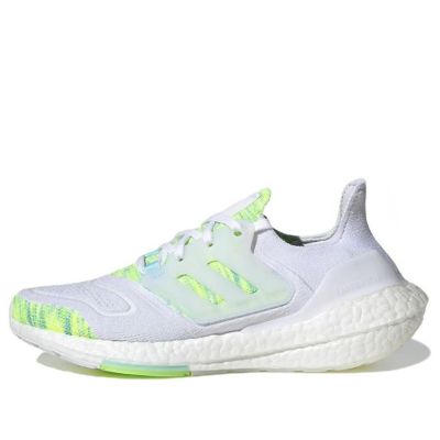 (WMNS) Adidas UltraBoost 22 'White Bliss Blue Yellow' GX5926 sold by KicksCrew