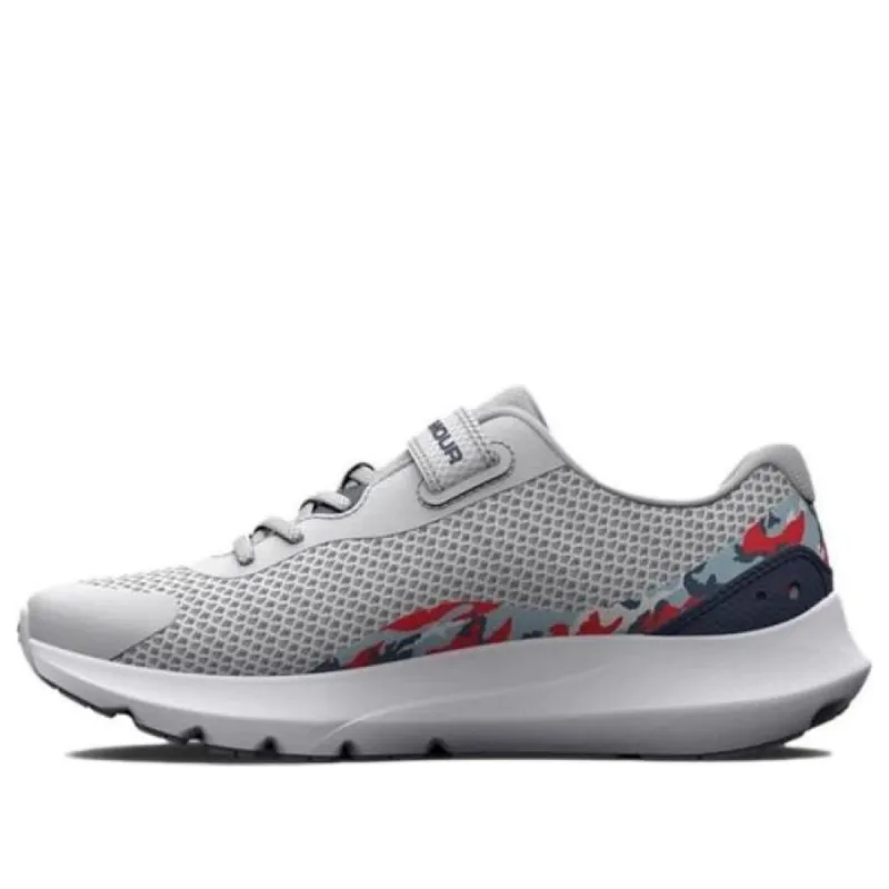 (PS) Under Armour Surge 3 'Halo Grey Red Camo' 3026690-101 sold by KicksCrew