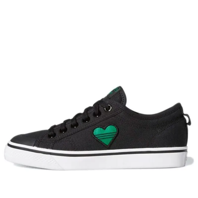 (WMNS) Adidas Originals Nizza Trefoil 'Black White' H02543 sold by KicksCrew