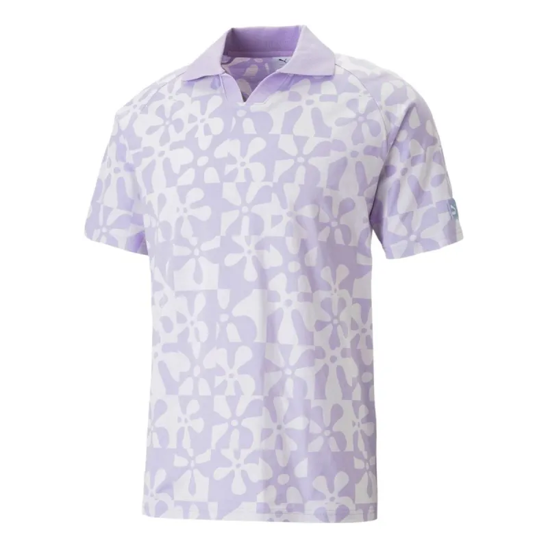 Puma x Spongebob Printed Polo Shirt 'Purple' 620688-25 sold by KicksCrew