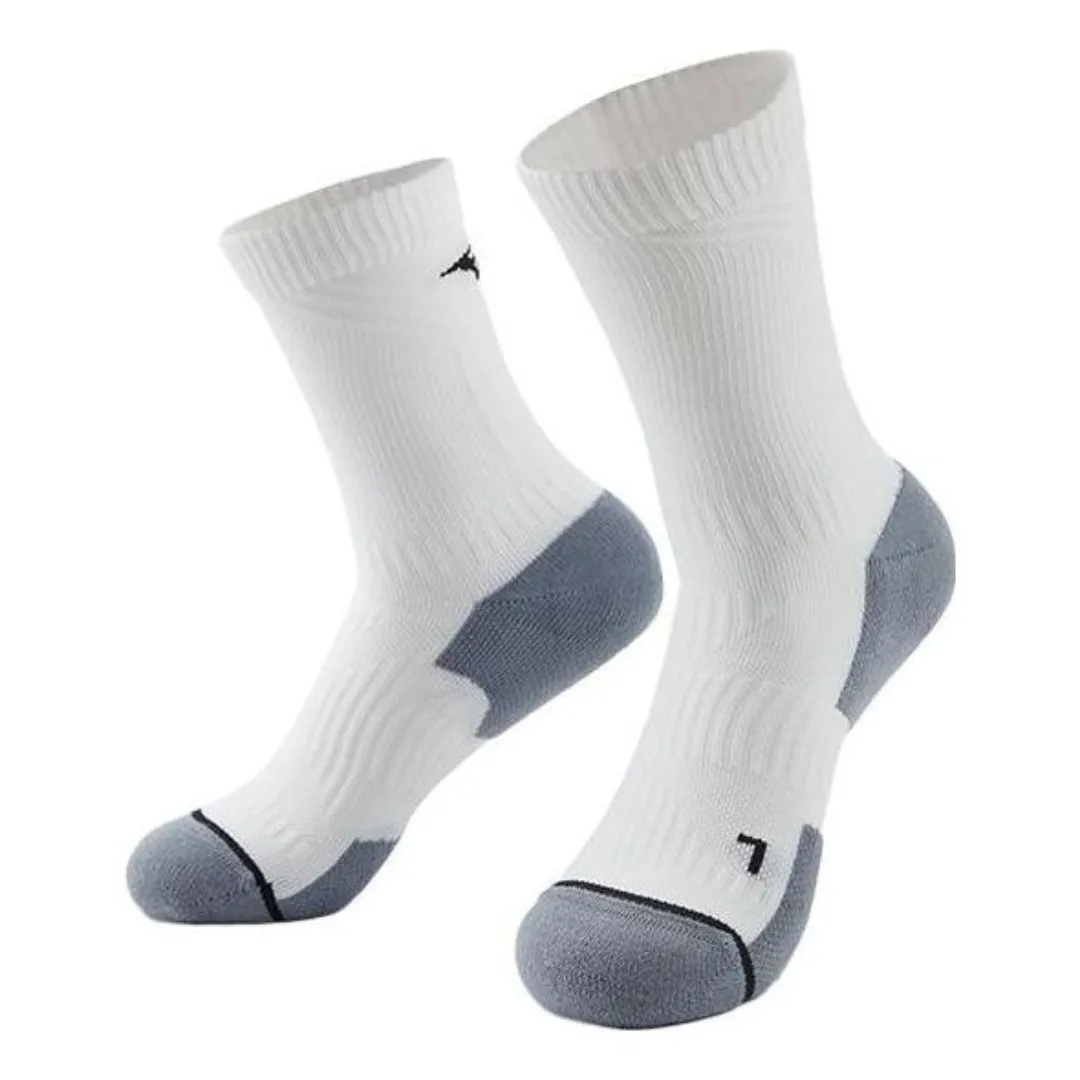 Mizuno ESSENTIAL Sport Socks 'White Grey' K3CX33A4 sold by KicksCrew
