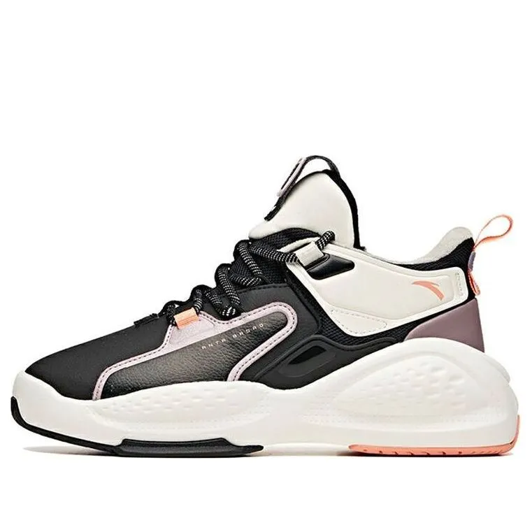 (WMNS) ANTA Overbearing Mid-Top 'Black White Pink' 122048903-4 sold by KicksCrew