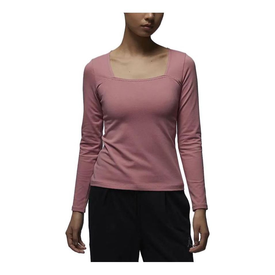 (WMNS) Air Jordan Long Sleeve Top 'Pink' FB5201-618 sold by KicksCrew