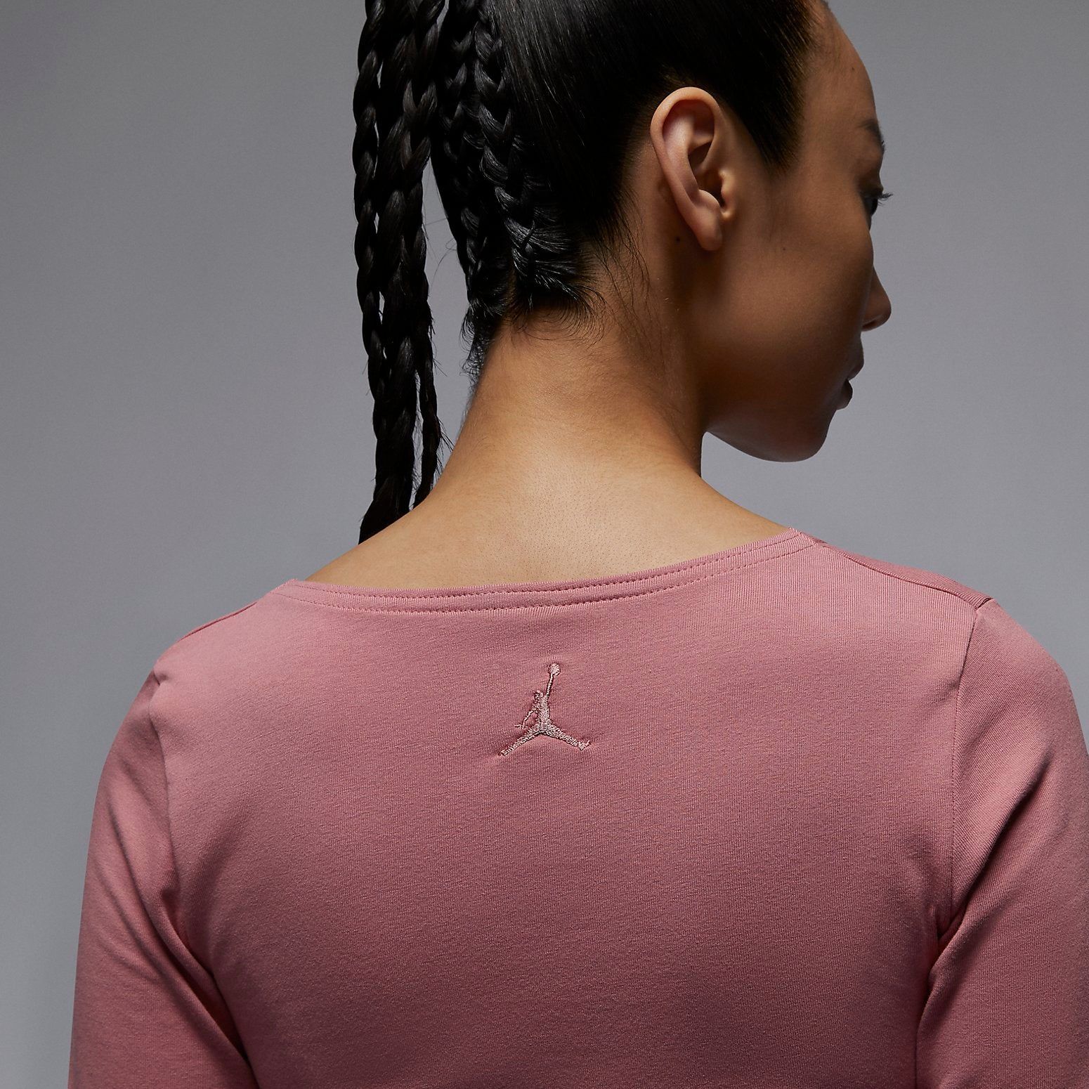 (WMNS) Air Jordan Long Sleeve Top 'Pink' FB5201-618 sold by KicksCrew product image thumbnail 2