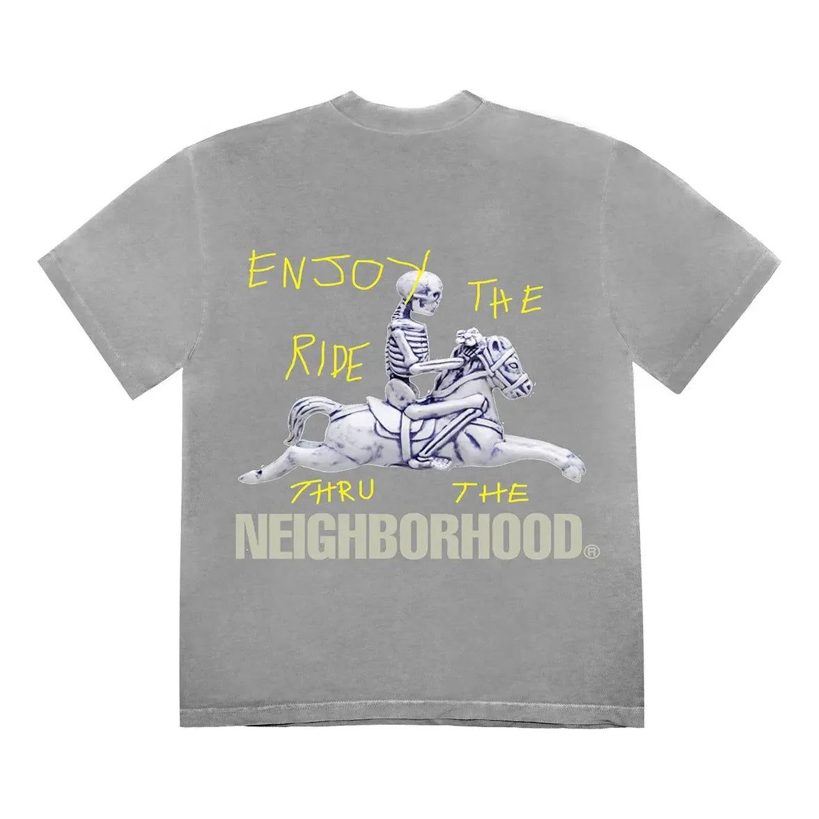 Travis Scott Cactus Jack X Neighborhood Carousel T-Shirt 'Grey' TC-384 sold by KicksCrew