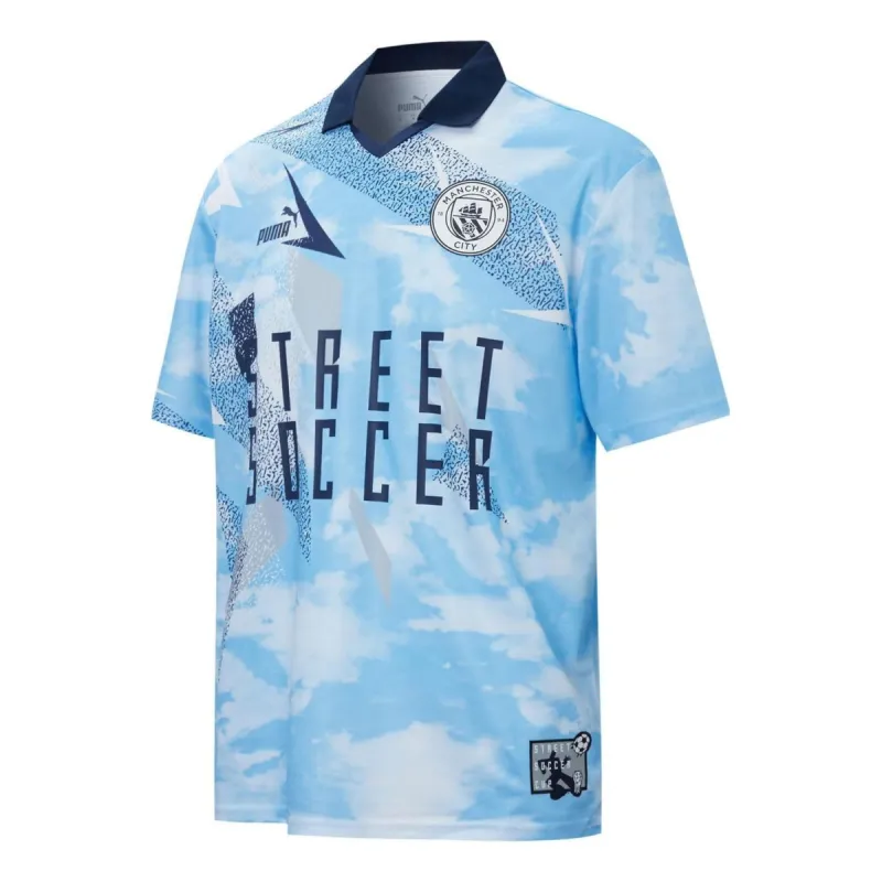Puma Manchester City Street Soccer Jersey 'Blue' 758801-01 sold by KicksCrew