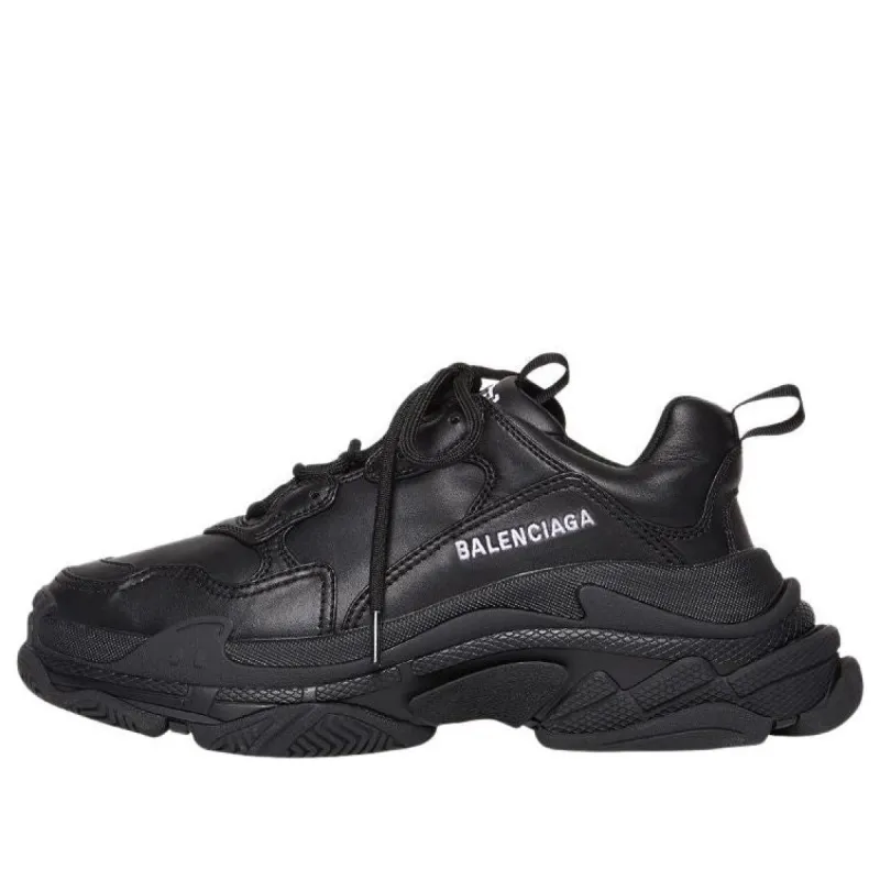 (WMNS) Balenciaga Triple S 'Black' 524039W2FA51000 sold by KicksCrew