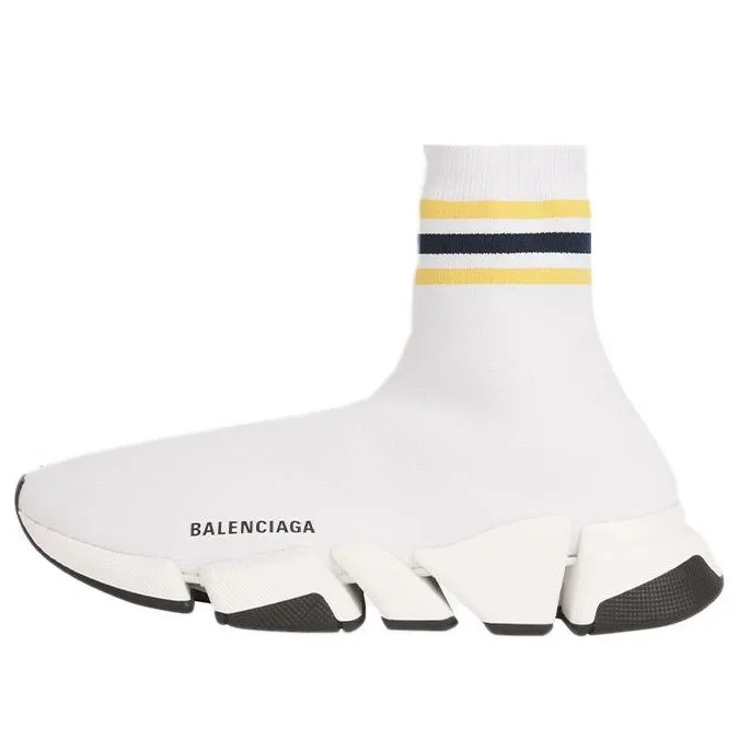 Balenciaga Speed 2.0 Sneakers 'Striped White' 674617W2F609467 sold by KicksCrew