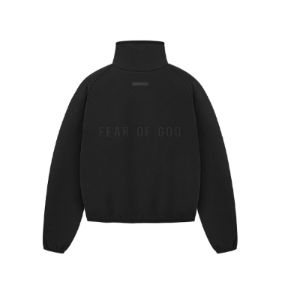 adidas x Fear of God Athletics Suede Fleece Track Jacket 'Black' IY0935 sold by KicksCrew