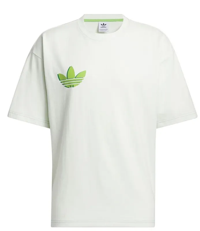 adidas Originals Casual Graphic T-Shirt 'White Green' IT4988 sold by KicksCrew