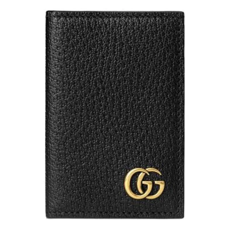 Gucci GG Marmont Card Case 'Black Gold' 547075-DJ20T-1000 sold by KicksCrew