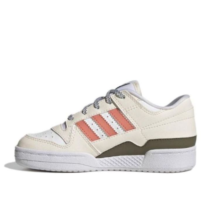 (PS) Adidas Originals Forum Low Shoes 'White Pink Olive' IG0284 sold by KicksCrew