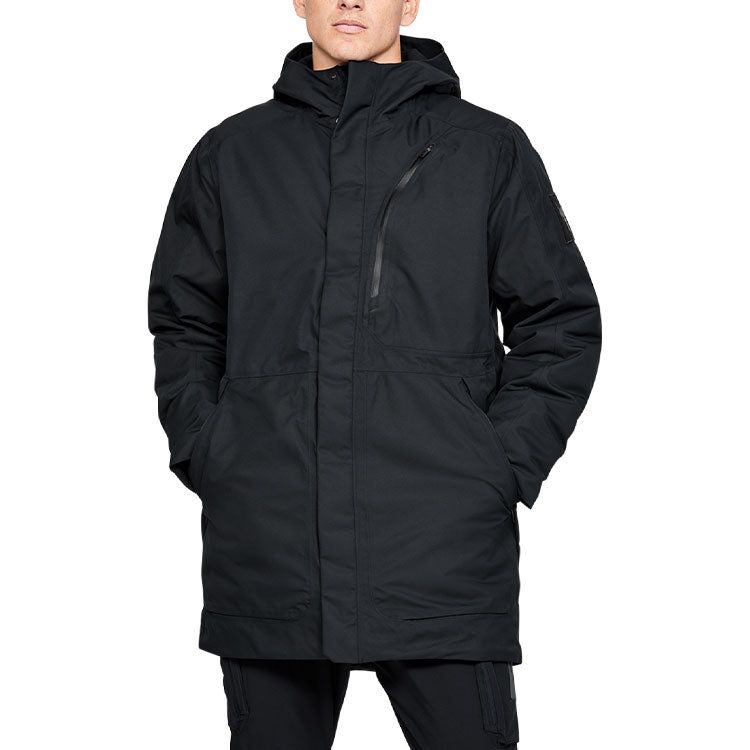 Under Armour Project Rock Unstoppable Waterproof Down Parka 'Black' 1346093-001 sold by KicksCrew product image thumbnail 4