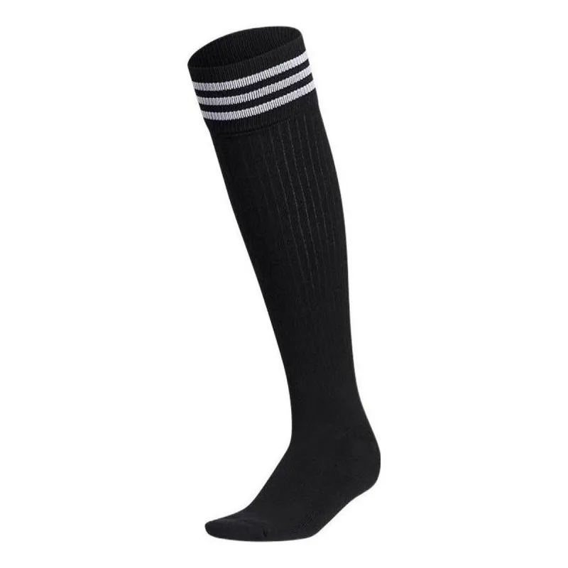 (WMNS) adidas Recycled Materials 3-Stripes Knee-High Socks 'Black' HA5943 sold by KicksCrew