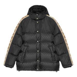 【関税&送料込】Gucci Gucci Embroidered Nylon Padded Parka Gucci GG Nylon Jacquard Padded Coat 'Black' 598725-Z8AFZ