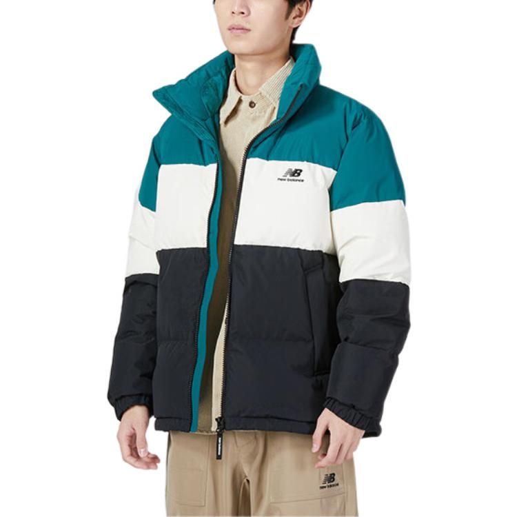 New Balance Warm Down Jacket 'Black White Blue' 5PC44283-HT sold by KicksCrew product image thumbnail 4